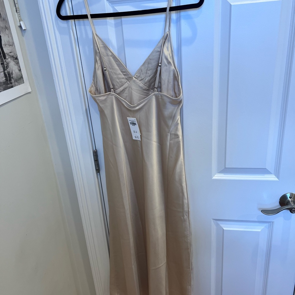Elegant Satin Slip Dress - Picture 2 of 5